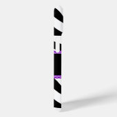 Zebra Print Lila Lace Monogram Name Case-Mate iPhone Hülle (Rückseite / Rechts)