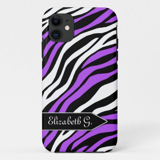 Zebra Print Lila Mix iPhone 5 Fall Case-Mate iPhone Hülle (Rückseite)