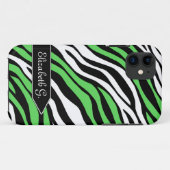 Zebra Print Lime Green Mix iPhone 5 Fall Case-Mate iPhone Hülle (Rückseite (Horizontal))