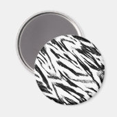 Zebra Print Magnet (Vorderseite/Rückseite)