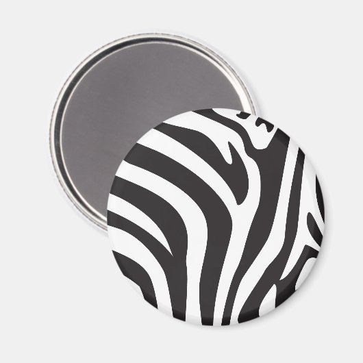 Zebra Print Magnet (Vorderseite/Rückseite)
