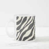 Zebra Print Mattiert Glass Tasse (Links)