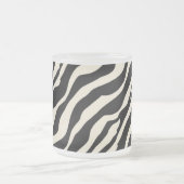 Zebra Print Mattiert Glass Tasse (Mittel)