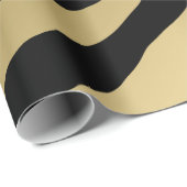Zebra Print Metallic Gold Muster Geschenkpapier (Rolleneckpunkt)