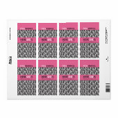 Zebra Print Mini Hersheys Label (Vorne)