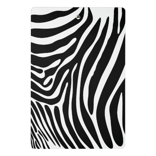 Zebra Print Mini-Zwischenablage Mini Klemmbrett (Rückseite)