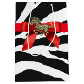Zebra Print Mittlere Geschenktüte (Vorderseite)