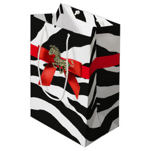 Zebra Print Mittlere Geschenktüte