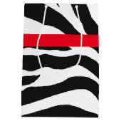 Zebra Print Mittlere Geschenktüte (Rückseite)
