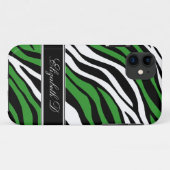 Zebra Print Mix Green iPhone 5 Fall Case-Mate iPhone Hülle (Rückseite (Horizontal))