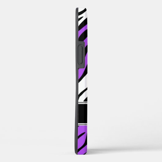 Zebra Print Mix Lila Case-Mate iPhone Hülle (Rückseite / Rechts)