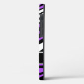 Zebra Print Mix Lila Case-Mate iPhone Hülle (Rückseite / Links)