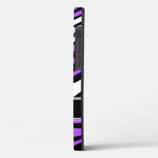 Zebra Print Mix Lila Case-Mate iPhone Hülle (Rückseite / Links)