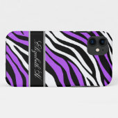 Zebra Print Mix Lila iPhone 5 Fall Case-Mate iPhone Hülle (Rückseite (Horizontal))