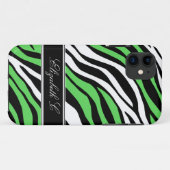 Zebra Print Mix Lime Green iPhone 5 Fall Case-Mate iPhone Hülle (Rückseite (Horizontal))