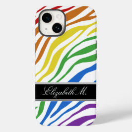 Zebra Print Mix Rainbow Case-Mate iPhone Hülle
