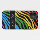 Zebra Print Mix Rainbow iPhone 5 Fall Case-Mate iPhone Hülle (Rückseite (Horizontal))