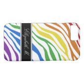 Zebra Print Mix Rainbow iPhone 7 Fall Case-Mate iPhone Hülle (Rückseite (Horizontal))
