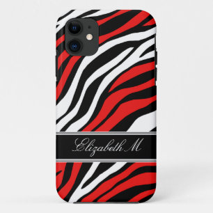 Zebra Print Mix Red iPhone 5 Fall Case-Mate iPhone Hülle