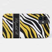 Zebra Print Mix Yellow iPhone 5 Fall Case-Mate iPhone Hülle (Rückseite (Horizontal))