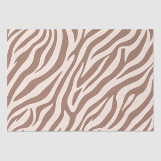 Zebra Print-Mocha-Maus Seidenpapier (Vorderseite)