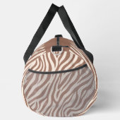 Zebra Print-Mocha Mousse Duffle Bag (Rechts)