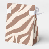Zebra Print-Mocha Mousse Geschenkschachtel (Rückseite)