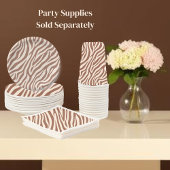 Zebra Print-Mocha Mousse Pappbecher