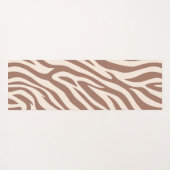 Zebra Print-Mocha Mousse Yogamatte (Rückseite (Horizontal))