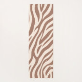 Zebra Print-Mocha Mousse Yogamatte (Rückseite)