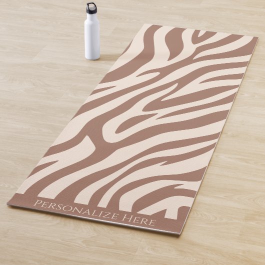 Zebra Print-Mocha Mousse Yogamatte (Beispiel)
