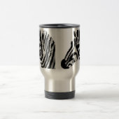 Zebra Print Monochrome Stricktier Reisebecher (Mittel)