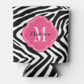 Zebra Print Monogram Dosenkühler (Vorderseite)