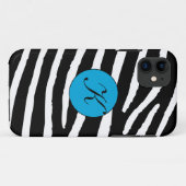 Zebra Print Monogram iPhone 5 Fall Case-Mate iPhone Hülle (Rückseite (Horizontal))