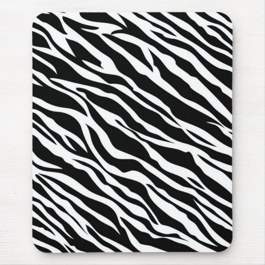 Zebra Print Mouse Pad Mousepad (Vorne)