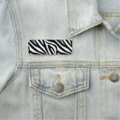 Zebra Print Namensschild (Beispiel)