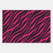 Zebra Print Niedlich Modern & elegant Girly Pink W Geschenkpapier Set (Vorderseite)