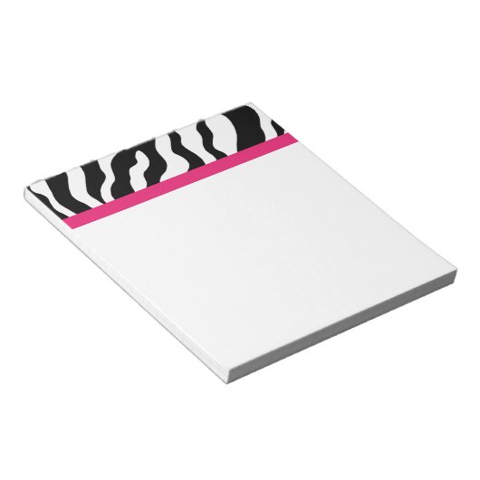 Zebra Print Notepad Notizblock (angewinkelt)