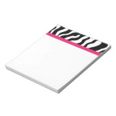 Zebra Print Notepad Notizblock (Rotiert)