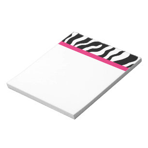 Zebra Print Notepad Notizblock