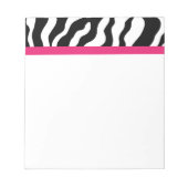 Zebra Print Notepad Notizblock (Vorderseite)