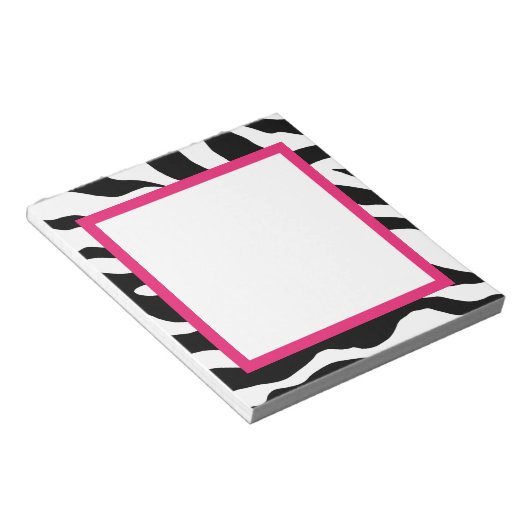Zebra Print Notepad Notizblock (angewinkelt)