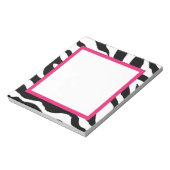 Zebra Print Notepad Notizblock (Rotiert)