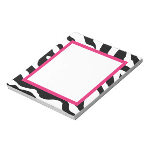 Zebra Print Notepad Notizblock