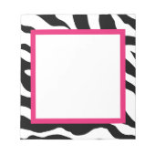 Zebra Print Notepad Notizblock (Vorderseite)