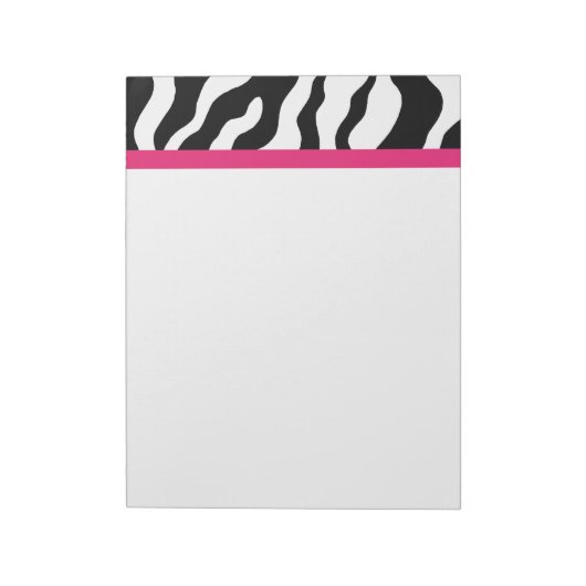 Zebra Print Notepad Notizblock (Rotiert)
