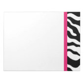 Zebra Print Notepad Notizblock (Vorderseite)