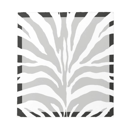 Zebra Print Notizblock (Vorderseite)
