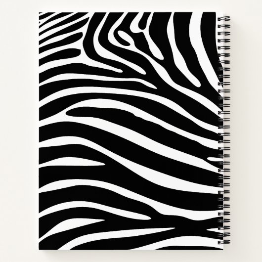 Zebra Print Notizblock (Rückseite)