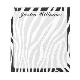 Zebra Print Notizblock